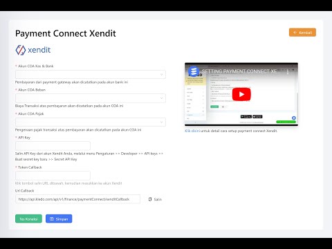 FITUR PAYMENT CONNECT XENDIT