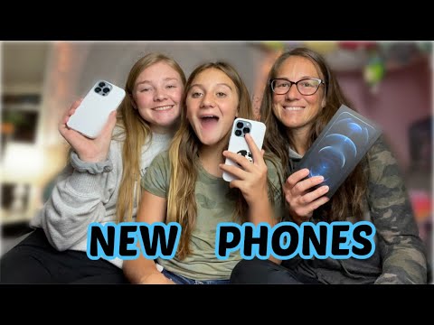 NEW PHONES FOR EVERYONE | IPHONE 13 FOR THE KIDS