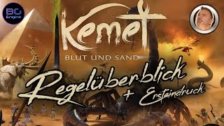 KEMET - Blut & Sand - Regelüberblick - Frosted Games - Pegasus Spiele - Matagot - Brettspiele