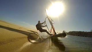 preview picture of video 'Speed Windsurfing at Harrington NSW'