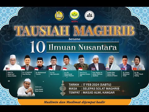(LIVE) 17-02-2024 Tausiah Maghrib ~ Bersama 10 Ilmuan Nusantara