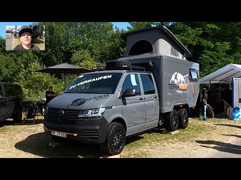 Terranger DC 34 RV Camper van VW T6 offroad Camping car 4 motion T6.1 walkaround and interior V2176