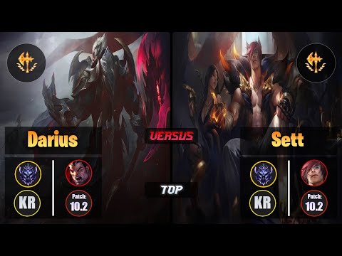 Diamond DARIUS [Conqueror] (Top) VS  SETT - Diamond KR Patch 10.2