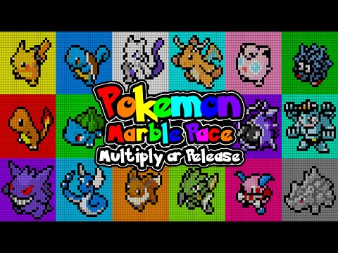 Multiply or Release - Pokemon Teams - Algodoo Marble Race