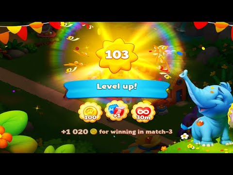 Wildscapes Movie level 100 - 103 HD walkthrough | Lemurs, Pelicans, Chameleons, Sifakas | Android