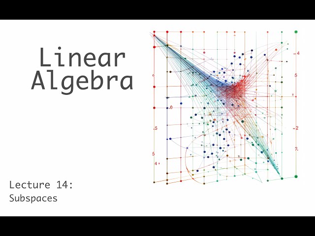 Understanding Subspaces in Linear Algebra: Lecture 14 Overview | Magica