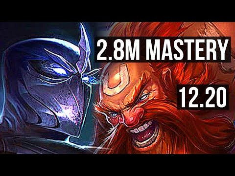 SHEN vs GRAGAS (TOP) | 4/0/5, 2.8M mastery | KR Master | 12.20