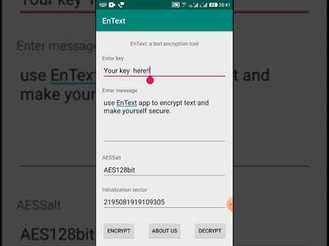 EnText - encrypts text.