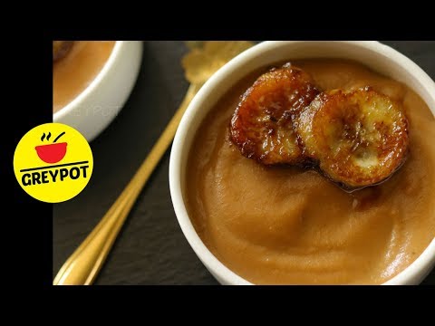 Caramel Toffee Pudding | Homemade Butterscotch Pudding Recipe with Caramelized Banana