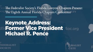 Click to play: Keynote Address by Vice President Michael R. Pence