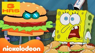 Download lagu SpongeBob | Kompilasi Krusty Krab SpongeBob TERBARU 🍔 | 3 Jam | Nickelodeon Bahasa mp3