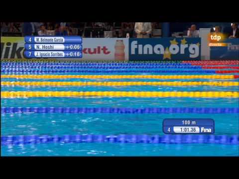 Mundial Barcelona. Semifinal 200 mariposa - Mirea Belmonte y Judit Ignacio