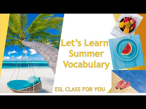 SUMMER Vocabulary Words | ESL CLASS FOR YOU!