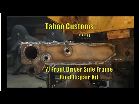 Jeep YJ Front Driver Side Frame Rust Repair