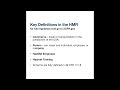 Hazardous Material Regulation (HMR) Overview