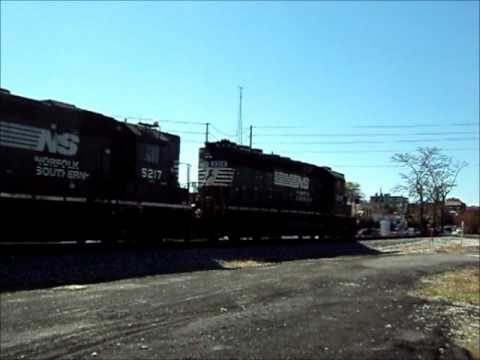 NS 5217 leads NS Local A25 w/ a pair of High Hoods in Douglasville, GA