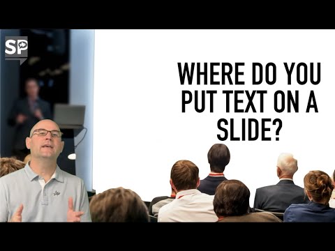 PowerPoint Lesson - Where do you put text on slides