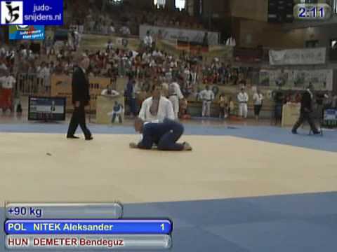 Judo 2009 Koper: Nitek (POL) - Demeter (HUN) [+90kg].
