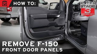 How to Remove 2021 F-150 Front Door Panels