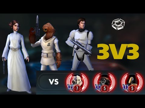Ackbar Omicron vs r7 General Grievous | 3v3 | swgoh