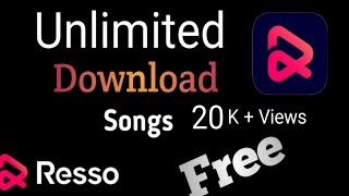 Download lagu How to download song || Unlimited download song on resso app || resso. mp3