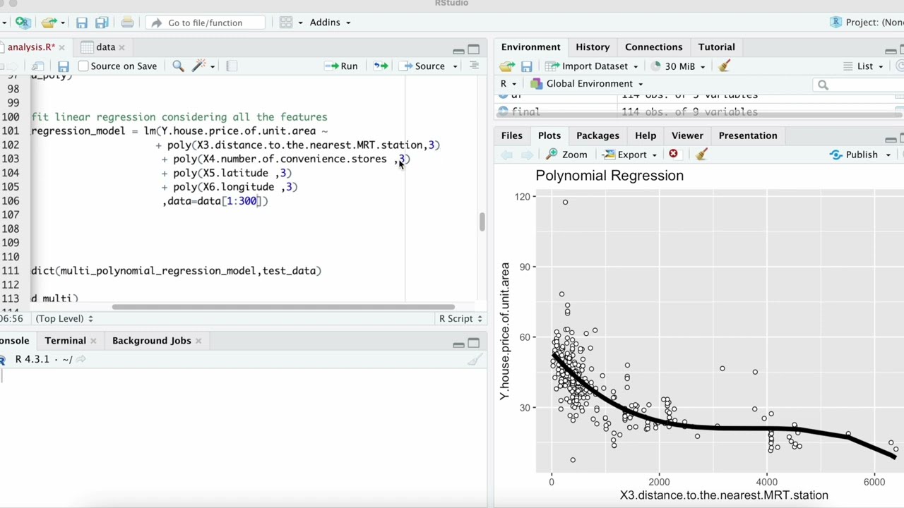 R Tutorial | 4 Multi-Feature Polynomial Regression