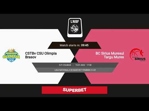 LNBF 2021-2022: Olimpia CSU Brașov - BC Sirius Muresul Târgu Mureș