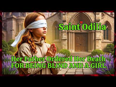 ✝️ The Story of Saint Odilia of Alsace Her Father Ordered Her Death FOR BEING BLIND AND A GIRL 🌹