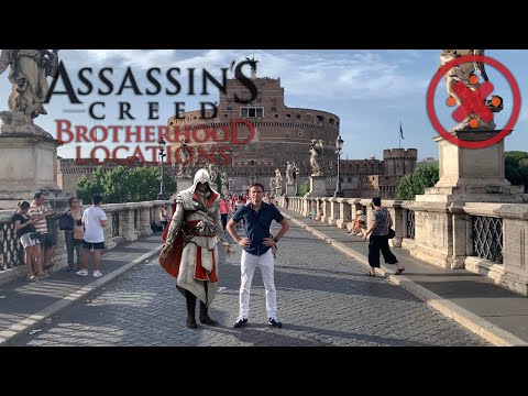 Assassin's Creed Brotherhood Rome locations - Game vs Real Life