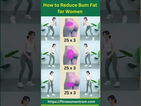 How to Reduce Bum Fat for Women🔥Home Exercise for Butt Fat #shorts #fatloss #fitnessmantram