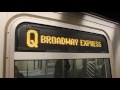 MTA New York City Subway Coney Island Bound Siemens R160B Q Express Train 57 Street 7 Avenue