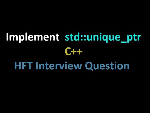 Implement std::unique_ptr in C++