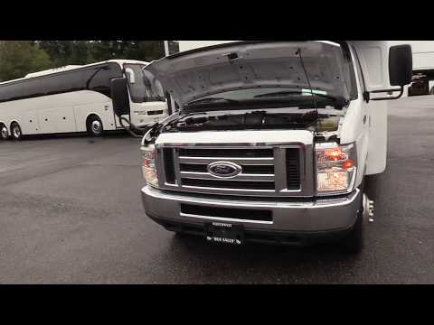 2016 Ford Goshen 25 Passenger + Rear Luggage Shuttle Bus - S38508