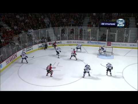 Viktor Stalberg goal 3-3 April 4 2013 St. Louis Blues vs Chicago Blackhawks NHL Hockey