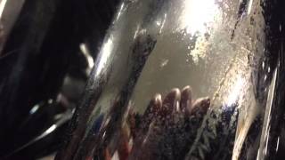 Removing plastic or rubber from chrome exhaust pipes ( Harley Davidson )