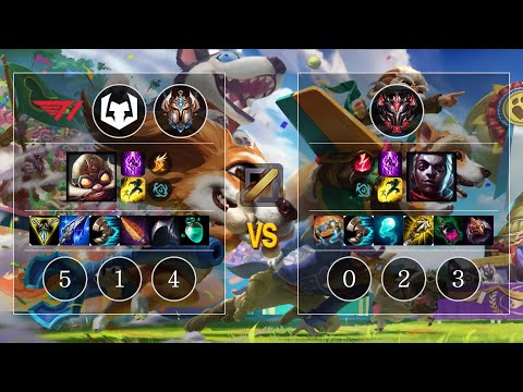 T1 Closer Corki vs Ekko Mid - KR Challenger Patch 10.11