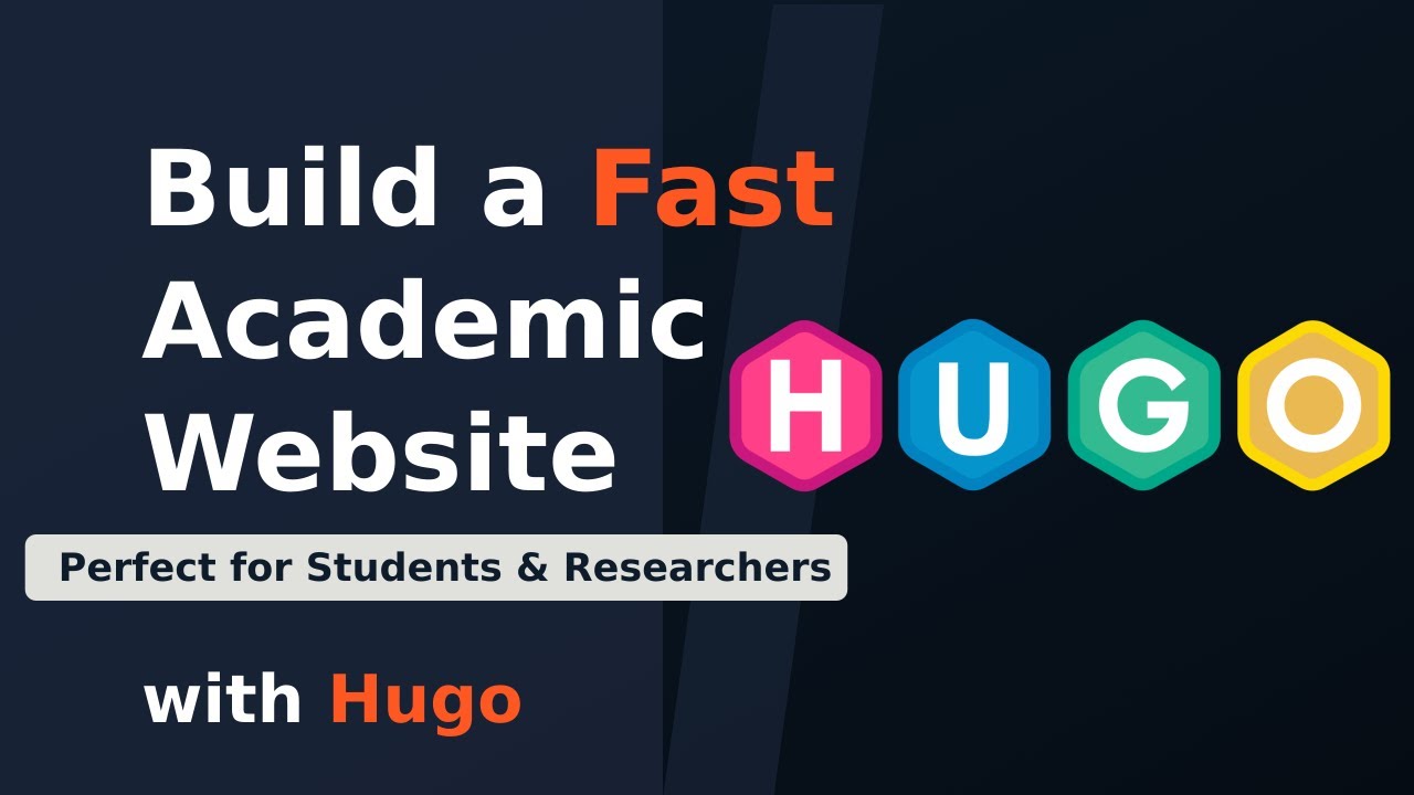 Build a Fast Academic Website with Hugo (Perfect for Students & Researchers)