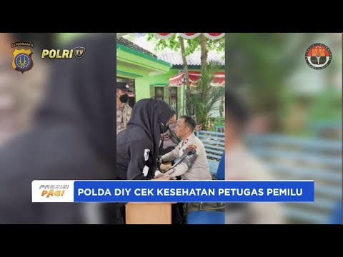 POLDA DIY CEK KESEHATAN PETUGAS PEMILU
