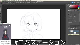 008 雨森小夜さん / #にじさんじ全員描いたら画力あがる #エムステーション