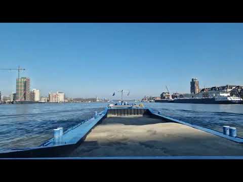 ROTTERDAM PORT to ANTWERP PORT  on a cargo ship | a days timelapse 14 - 02 - 2023