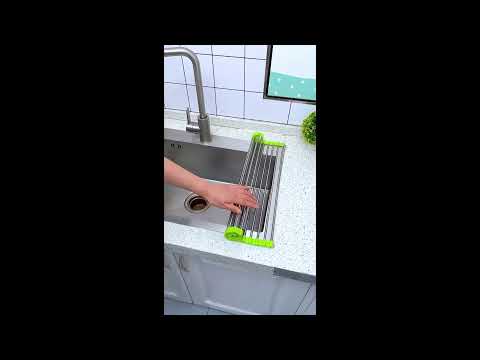 Over The Sink Multipurpose Roll Up Dish Drying Rack #shorts