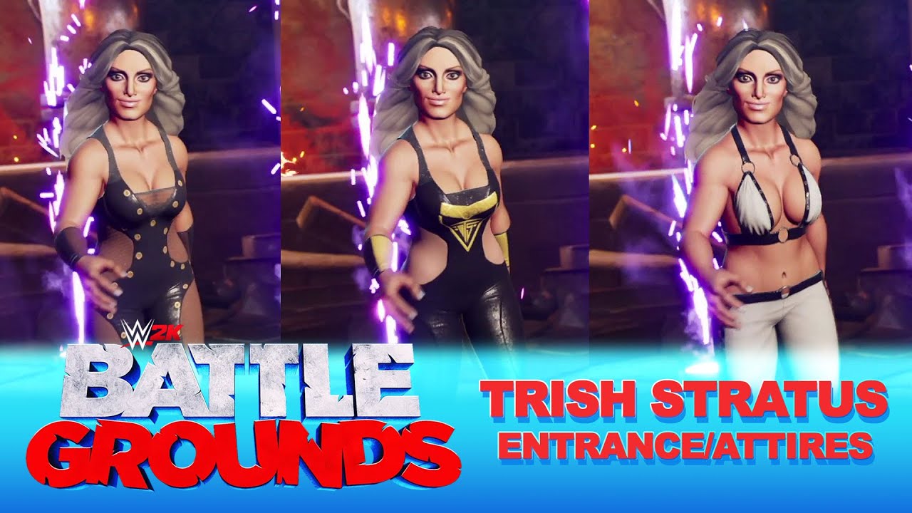WWE 2K Battlegrounds: Trish Stratus Entrance/Attires