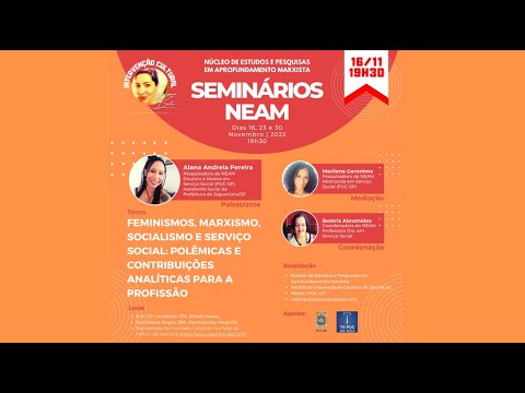 Seminários NEAM | Feminismos, marxismo, socialismo e Serviço Social