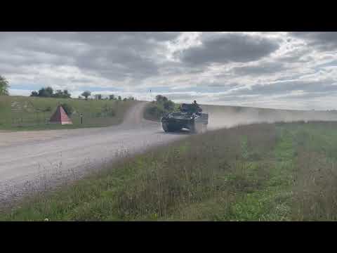 British Army warrior on Salisbury plain