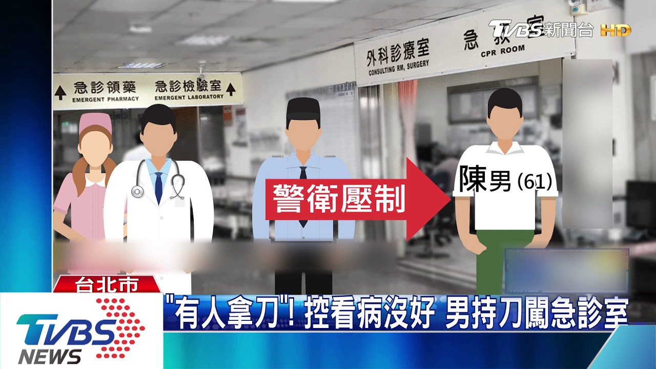 「有人拿刀」！控看病沒好　男持刀闖急診室