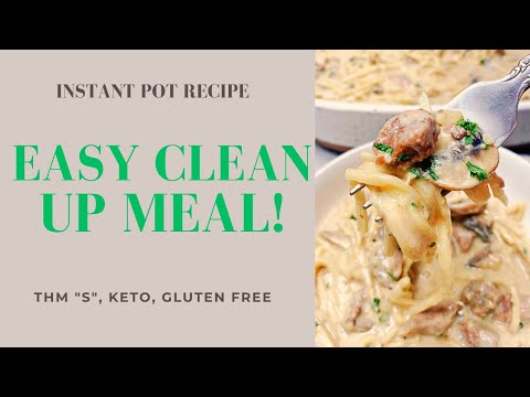 Healthy Instant Pot Beef Stroganoff