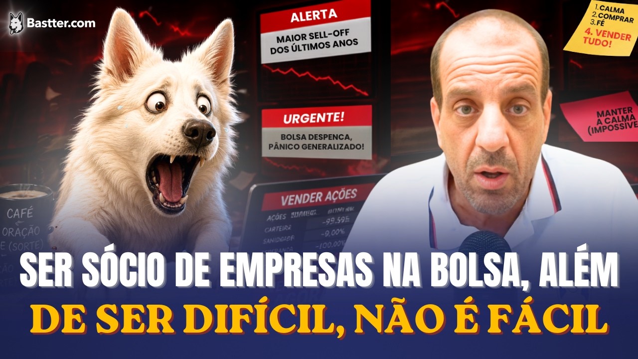 SE VOCÊ ACOMPANHAR o MERCADO, VENDE TODAS as SUAS AÇÕES - Live do Bastter