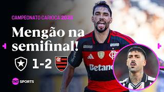 PAQUETÁ MARCA EM LANCE POLÊMICO E MENGÃO SE CLASSIFICA COM GOL DE PULGAR | BOTAFOGO 1X2 FLAMENGO