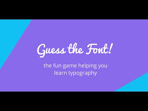 Guess The Font - A Fun Game!