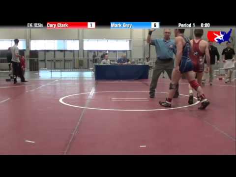 Cory Clark vs. Mark Grey at 2013 Junior Nationals - FILA - FS